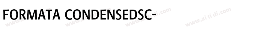 formata condensedsc字体转换